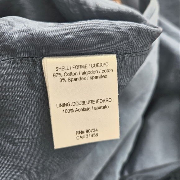 BCBGMAXAZRIA Blue Skirt, Size 0 - Picture 7 of 7